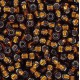 Toho seed beads 8/0 round Silver-Lined Smoky Topaz - TR-08-34